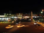 Станция железной дороги Отару ночью